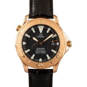 PreOwned Omega Seamaster Red Gold Case