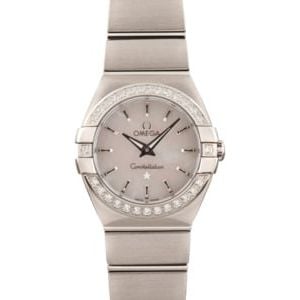 Ladies Omega Constellation White Mother of Pearl