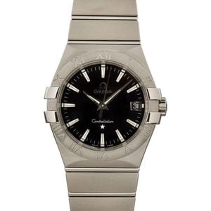 Omega Constellation Stainless Steel Black Dial