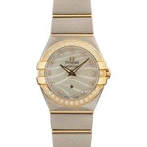 Omega Constellation Wavy Diamond Mother of Pearl Dial