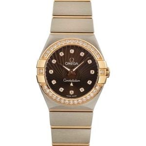 Ladies Omega Constellation Brown Supernova Dial