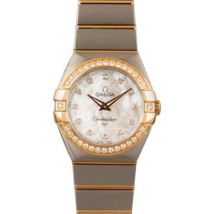 Ladies Omega Constellation Steel & Red Gold