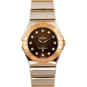 Omega Constellation Brown Supernova Diamond Dial