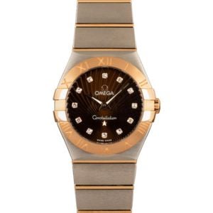 Omega Constellation Brown Diamond Dial