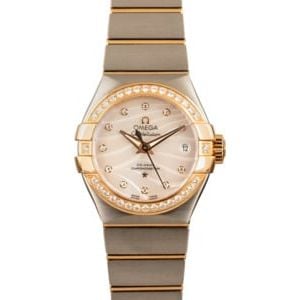 Ladies Omega Constellation Wavy Diamond Dial