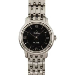 Ladies Omega De Ville Prestige Black Dial