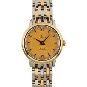 Womens Omega De Ville Prestige Champagne Dial