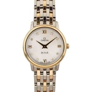 Ladies Omega De Ville Prestige Steel & 18k Yellow Gold