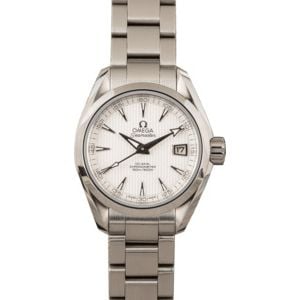 Ladies Omega Seamaster Aqua Terra Silver Dial