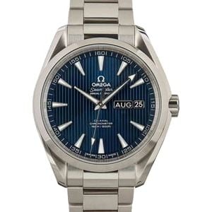 Omega Seamaster Aqua Terra Stainless Steel Blue Dial