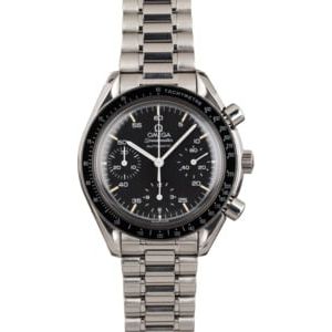 Omega Speedmaster Reduced Automatic Steel Chronograph Black Dial