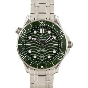 Used Omega Seamaster Diver 300M Green Wave Dial