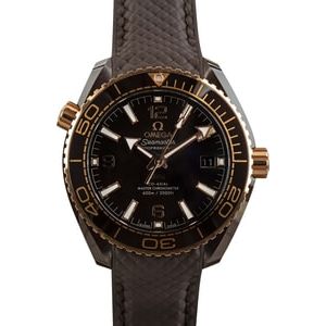 Pre-owned Omega Seamaster Planet Ocean Ceramic