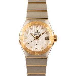 Ladies Omega Constellation Mother of Pearl Diamond Dial