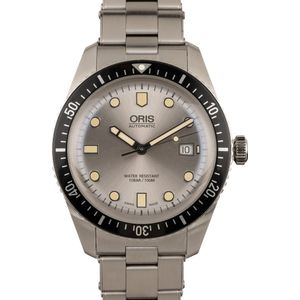 Oris Divers Sixty Five Grey Dial Stainless Steel