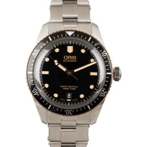 Mens Oris Divers Sixty-Five Steel & Bronze