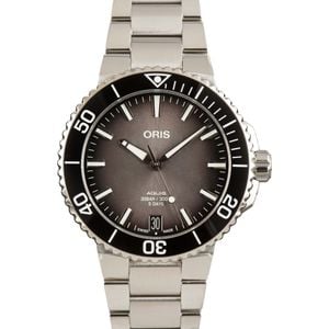 Mens Oris Aquis Stainless Steel