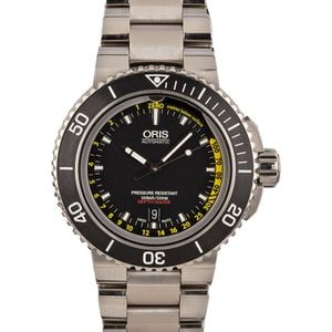 Mens Oris Aquis Depth Gauge Stainless Steel