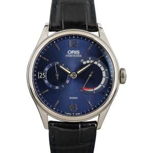 Oris Artelier Calibre 111 Blue Dial & Leather Strap