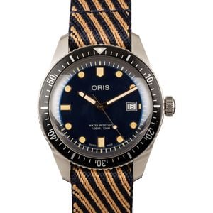 Oris Divers Sixty-Five Stainless Steel on Textile Strap