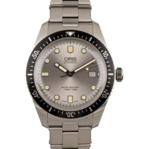 Oris Divers Sixty Five Grey Dial Stainless Steel