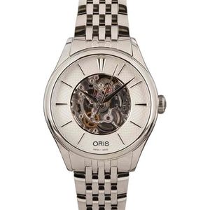 Ladies Oris Artelier Skeleton Stainless Steel