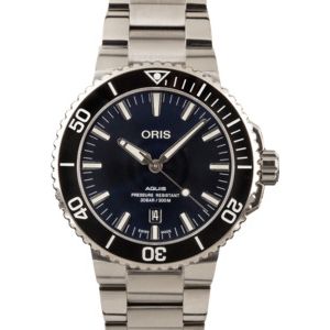 Oris Aquis Date Steel Blue Dial