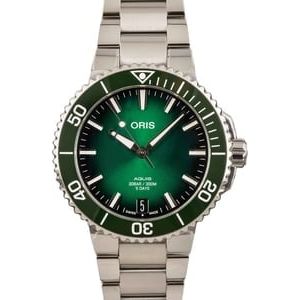 Oris Aquis Date Stainless Steel Green Dial