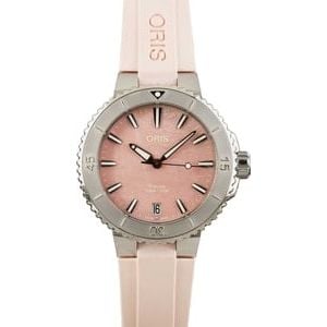 Oris Aquis Date Pink Mother of Pearl Dial