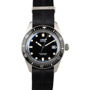 Oris Diver Sixty-Five Black Textile Strap