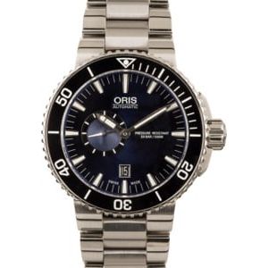 Mens Oris Aquis Date Stainless Steel