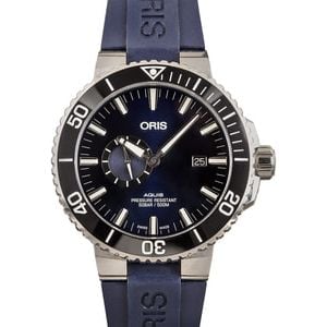 Oris Aquis Small Second, Date Blue