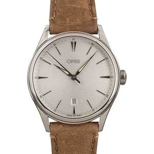 Oris Artelier Date Silver Dial & Leather Strap