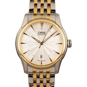 Mens Oris Artelier Date Silver Dial