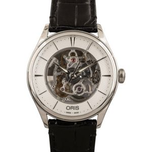 Mens Oris Artelier Skeleton Stainless Steel