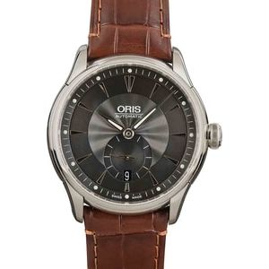 Oris Artelier Small Second Date Steel on Leather Strap