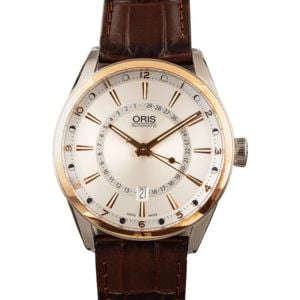 Oris Artix Pointer Moon, Date Stainless Steel & 18k Rose Gold