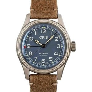 Oris Big Crown Pointer Date Steel on Leather Strap