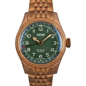 Oris Big Crown Pointer Date Green Arabic Dial Bronze