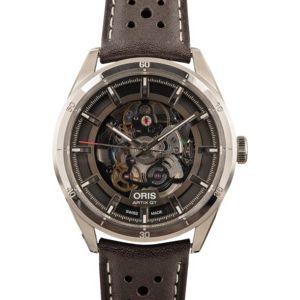 Oris Artix GT Skeleton Leather Strap Stainless Steel