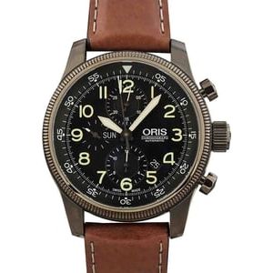 Oris Big Crown Timer Brown Leather