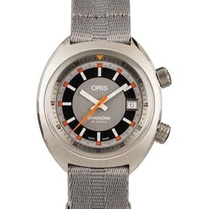 Oris Chronoris Date Grey Textile Strap