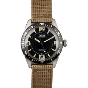 7707 4064 07 4-1 Oris Divers Sixty-Five Beige Textile Strap