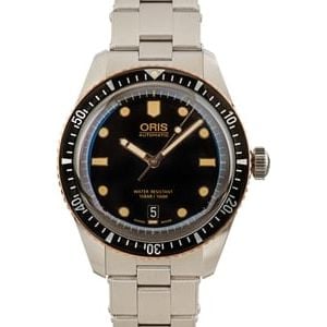 Mens Oris Divers Sixty-Five Steel & Bronze