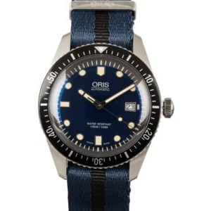 Oris Divers Sixty-Five Blue Textile Strap