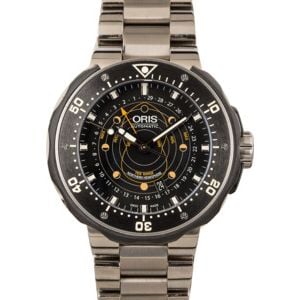 Mens Oris ProDiver Pointer Moon Titanium