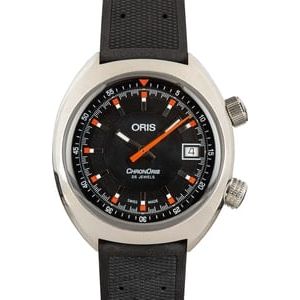 Oris Chronoris Date Stainless Steel on Rubber Strap