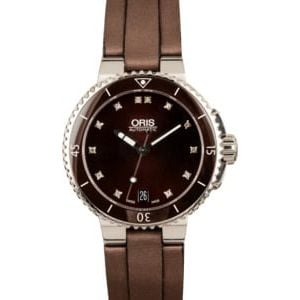 Oris Aquis Date Brown Diamond Dial