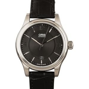 Oris Classic Date Leather Strap