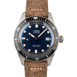 Oris Divers Sixty-Five Brown Leather Strap